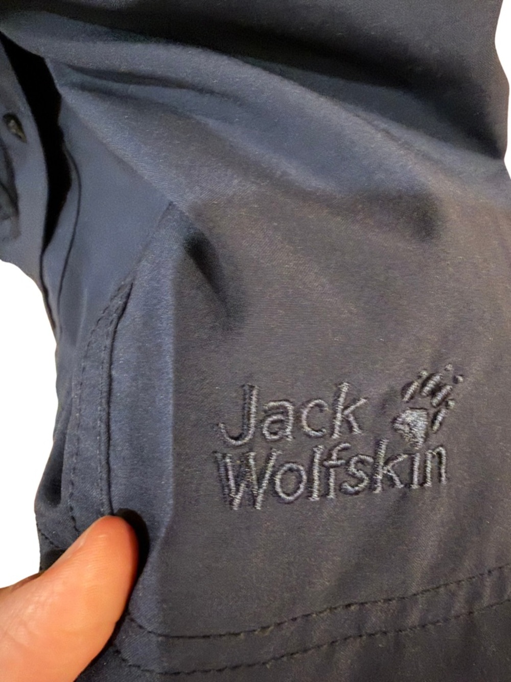 Jack Wolfskin Sleeveless Navy Button-Front Midi Dress with Tie Waist Large - Picture 5 of 5